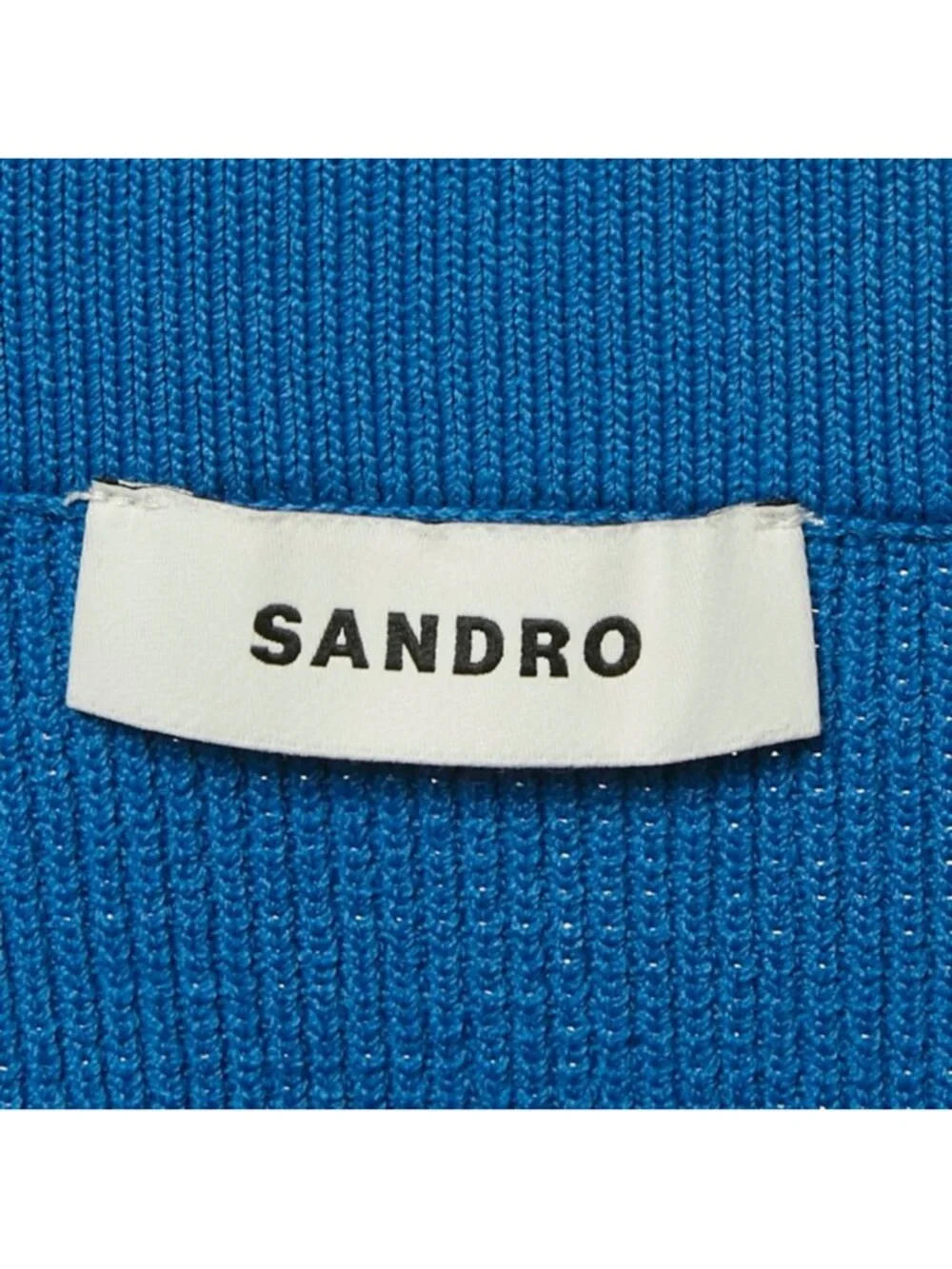 Sandro Longoria Blue Knit Ruffle-Hem Mini Skirt | New with tags | size 2 and 4 - Picture 2 of 5